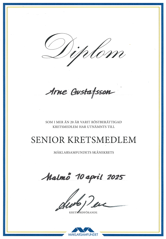 Diplom Senior Kretsmedlem Arne_web